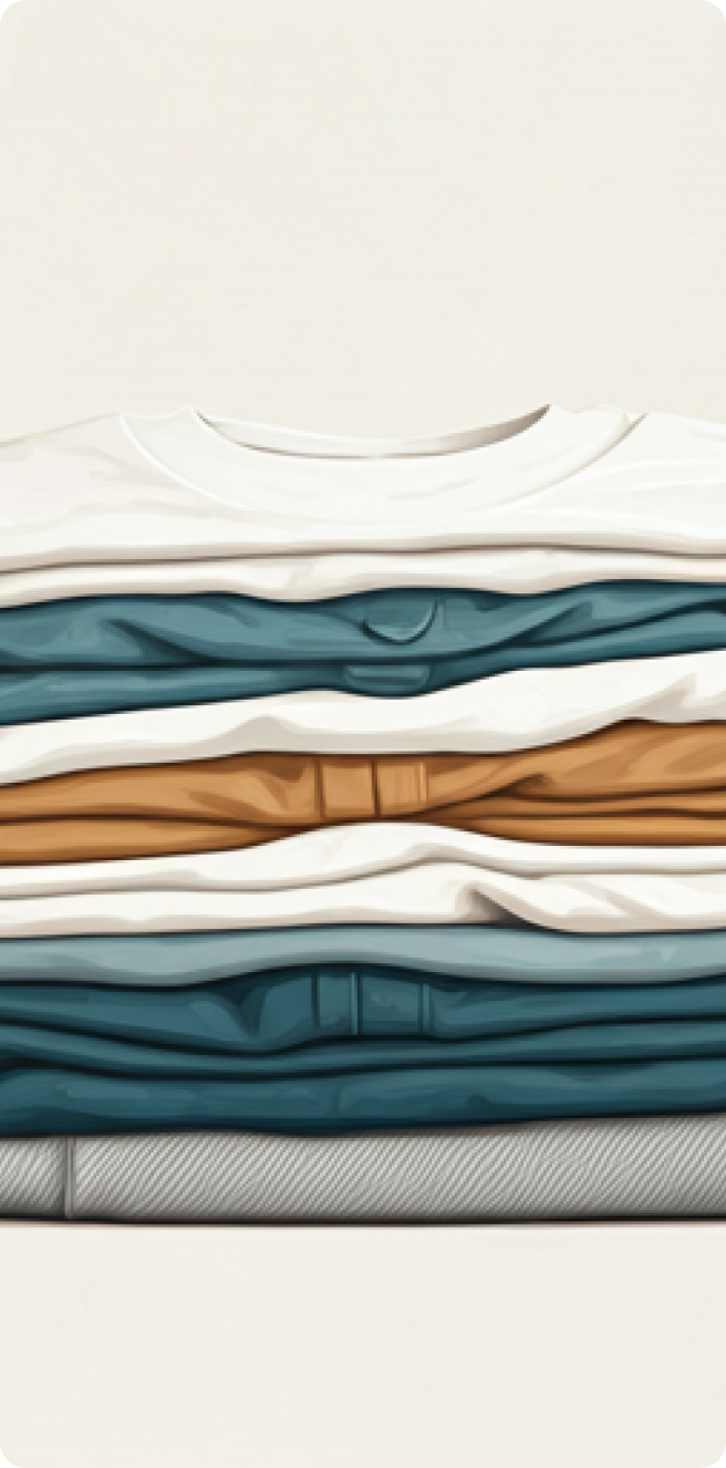 Folded clothes